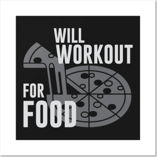 Will Workout for Food Posters and Art